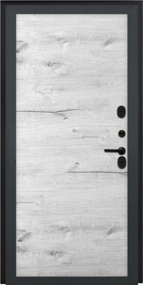 Входная дверь ДвериПРО Квадро Без фрезеровки Дуб арктик горизонт DPRO198246 внутренняя сторона