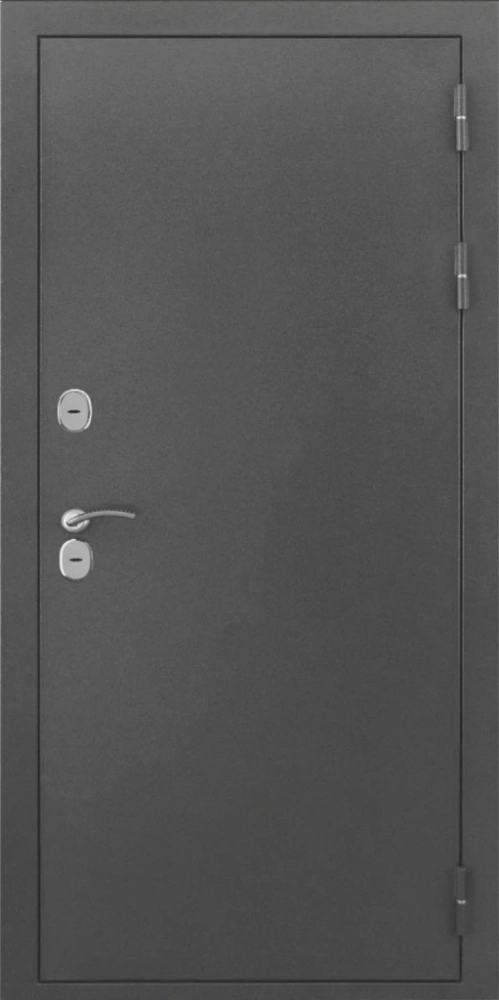 Входная дверь ДвериПРО L-Термо серебро ФЛЗ-649 капучино (зеркало) DPRO198140 внешняя сторона