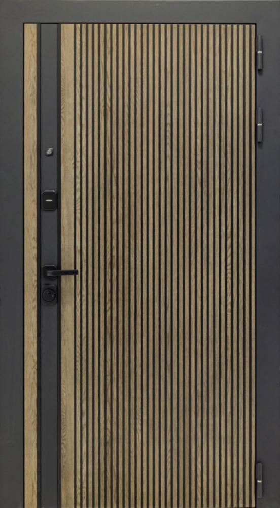 Входная дверь ДвериПРО Rosna ФЛ-185 (10мм, ПВХ ясень белый) DPRO198110 внешняя сторона